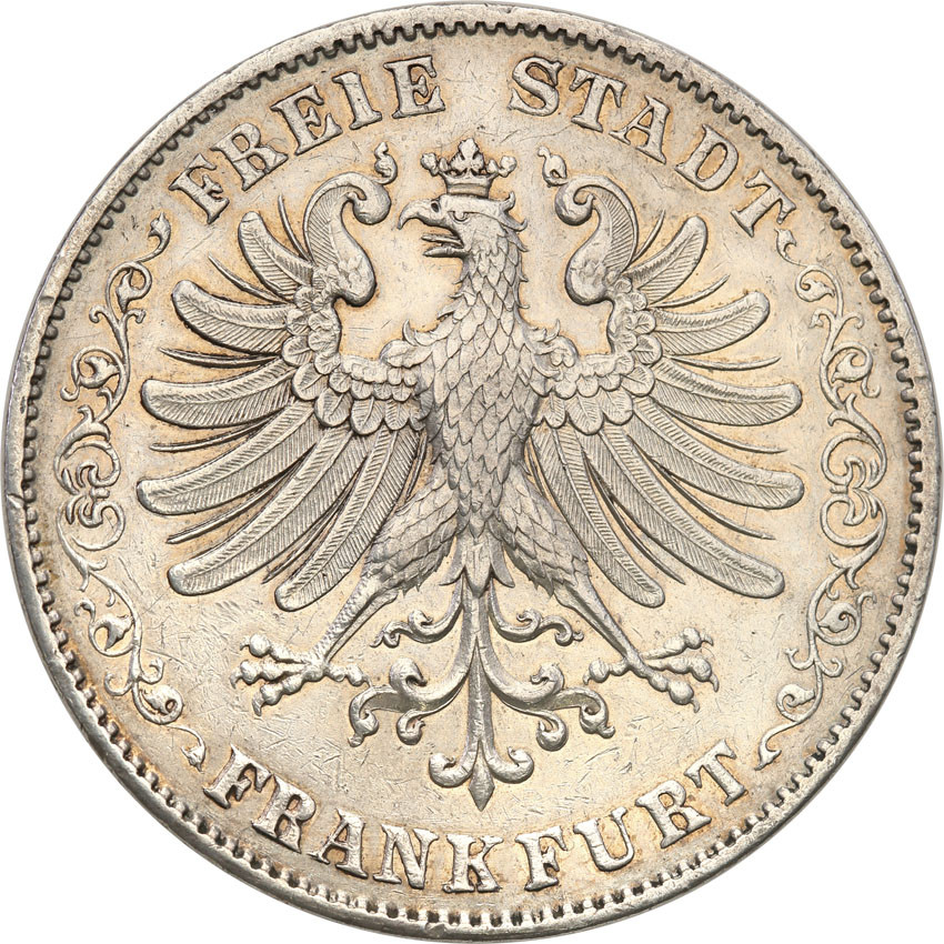 Niemcy. 3 1/2 Gulden - 2 talary 1844, Frankfurt